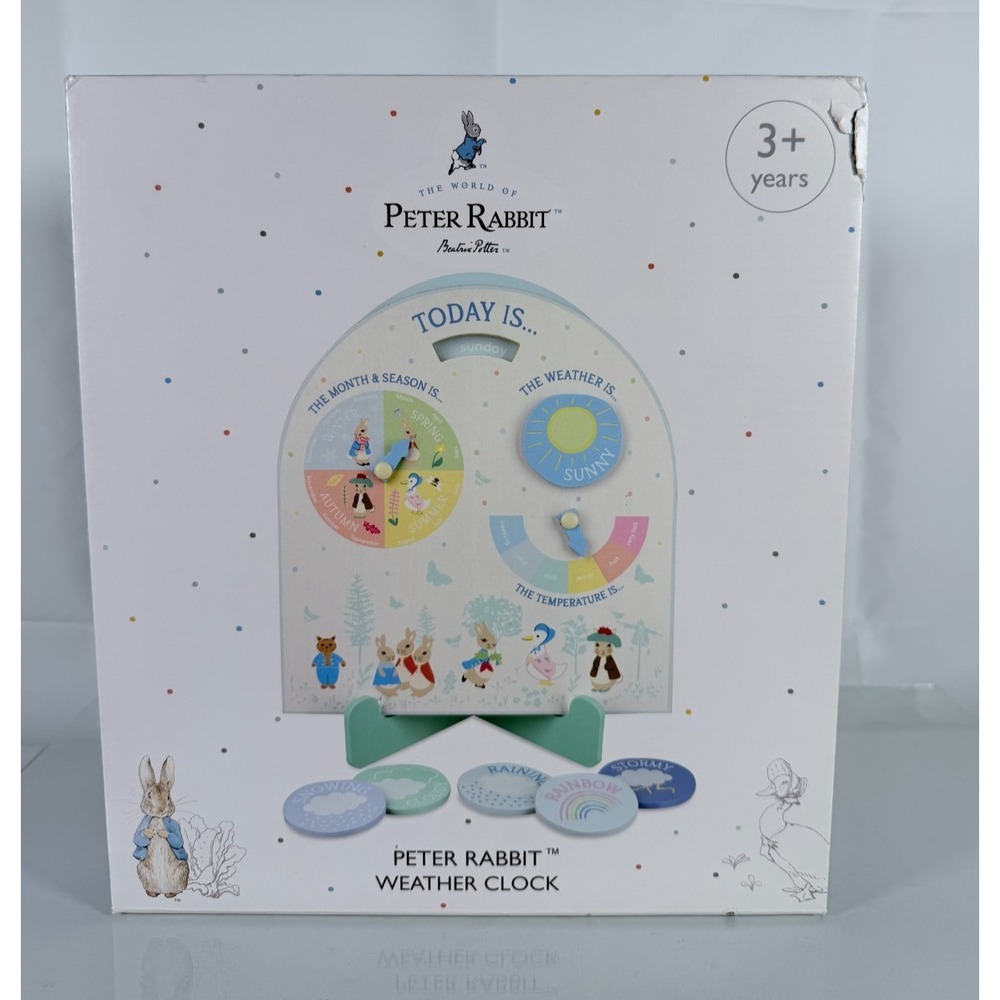 Orange Tree Toys Peter Rabbit Wooden Weather Clock